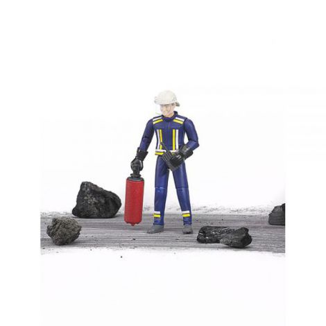Bruder Figurina Pompier cu Accesorii