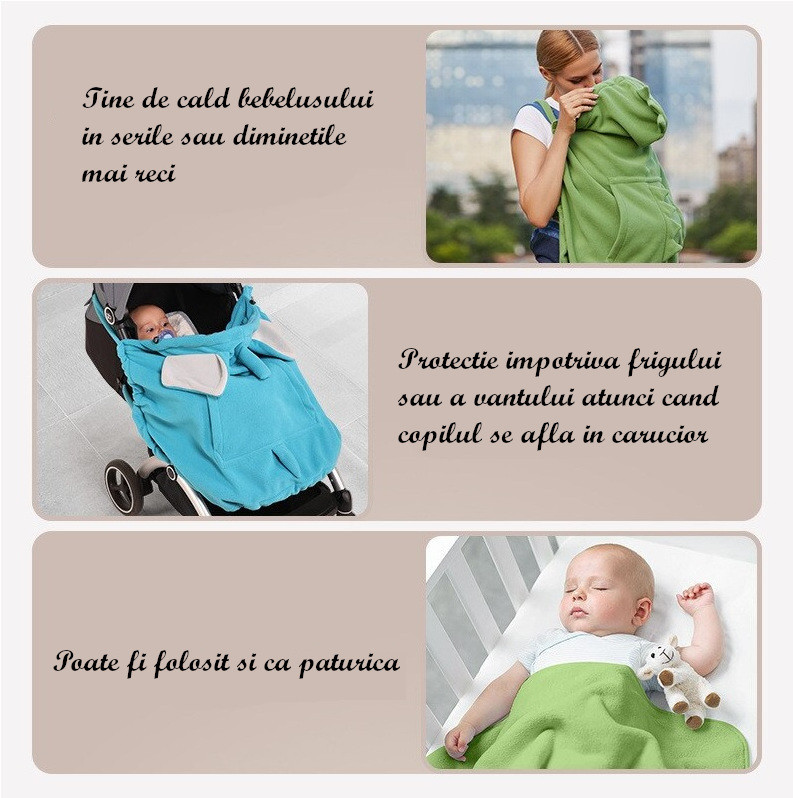 Protecție Universală Albă pentru Marsupiu Drool - imagine 2