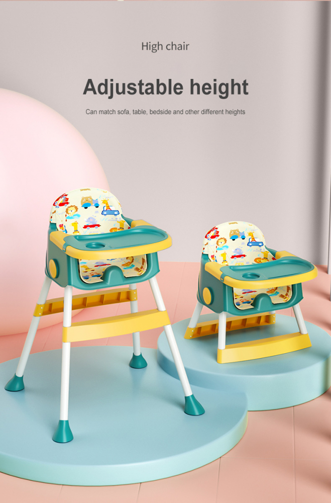 Scaun de masa Little Mom 2in1 Pliabil Jungle Green - imagine 7