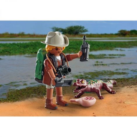 Playmobil Figurină Cercetător cu Aligator