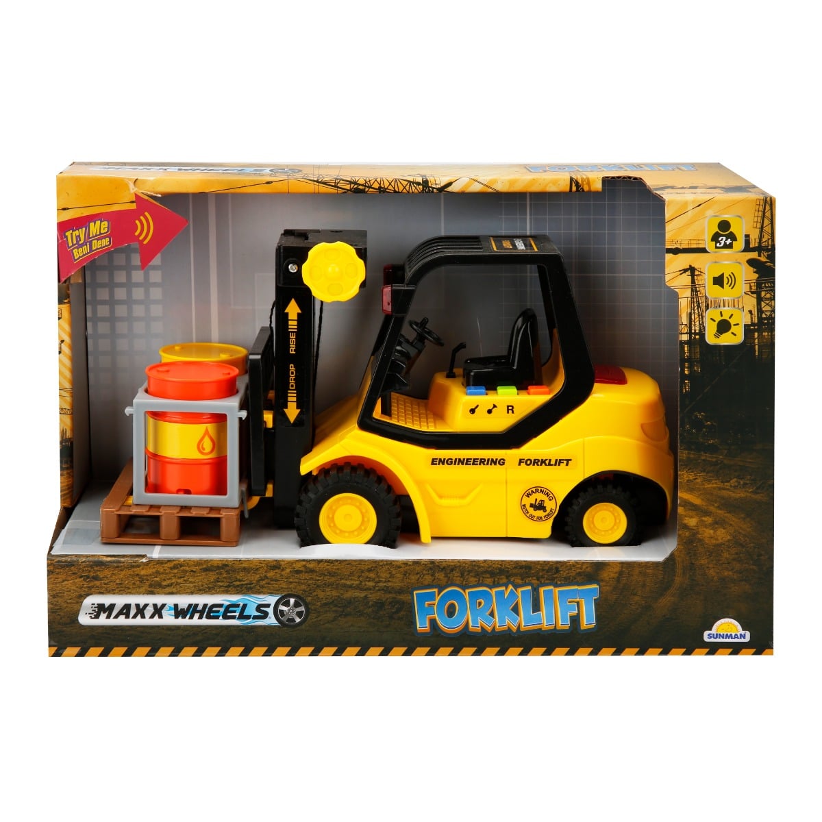 Stivuitor Maxx Wheels 1:16 cu Lumină și Sunet