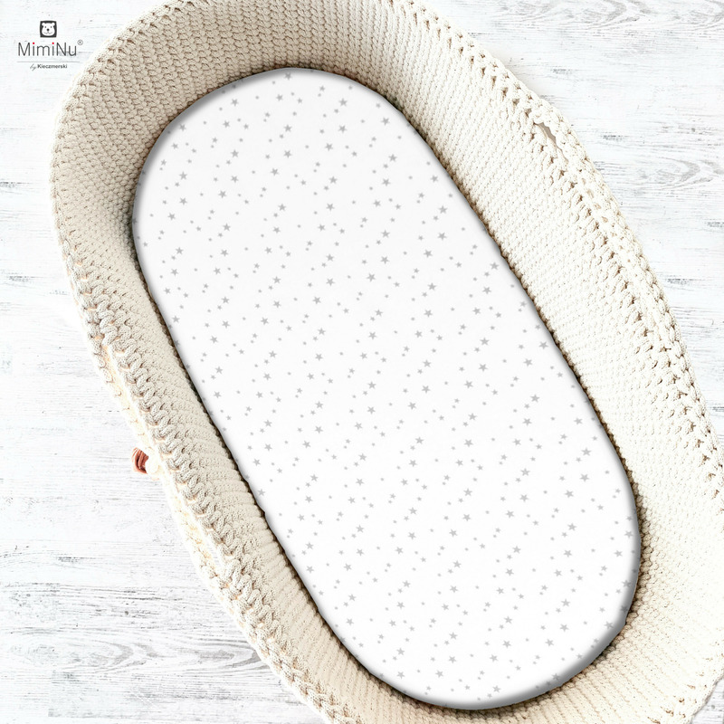 Cearceaf MimiNu Bumbac Elastic 80x35cm