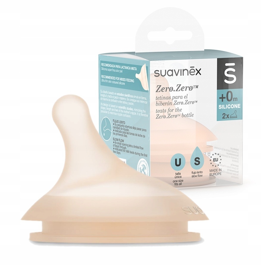 Tetina Suavinex Anticolici Zero Zero (2 buc) - imagine 3