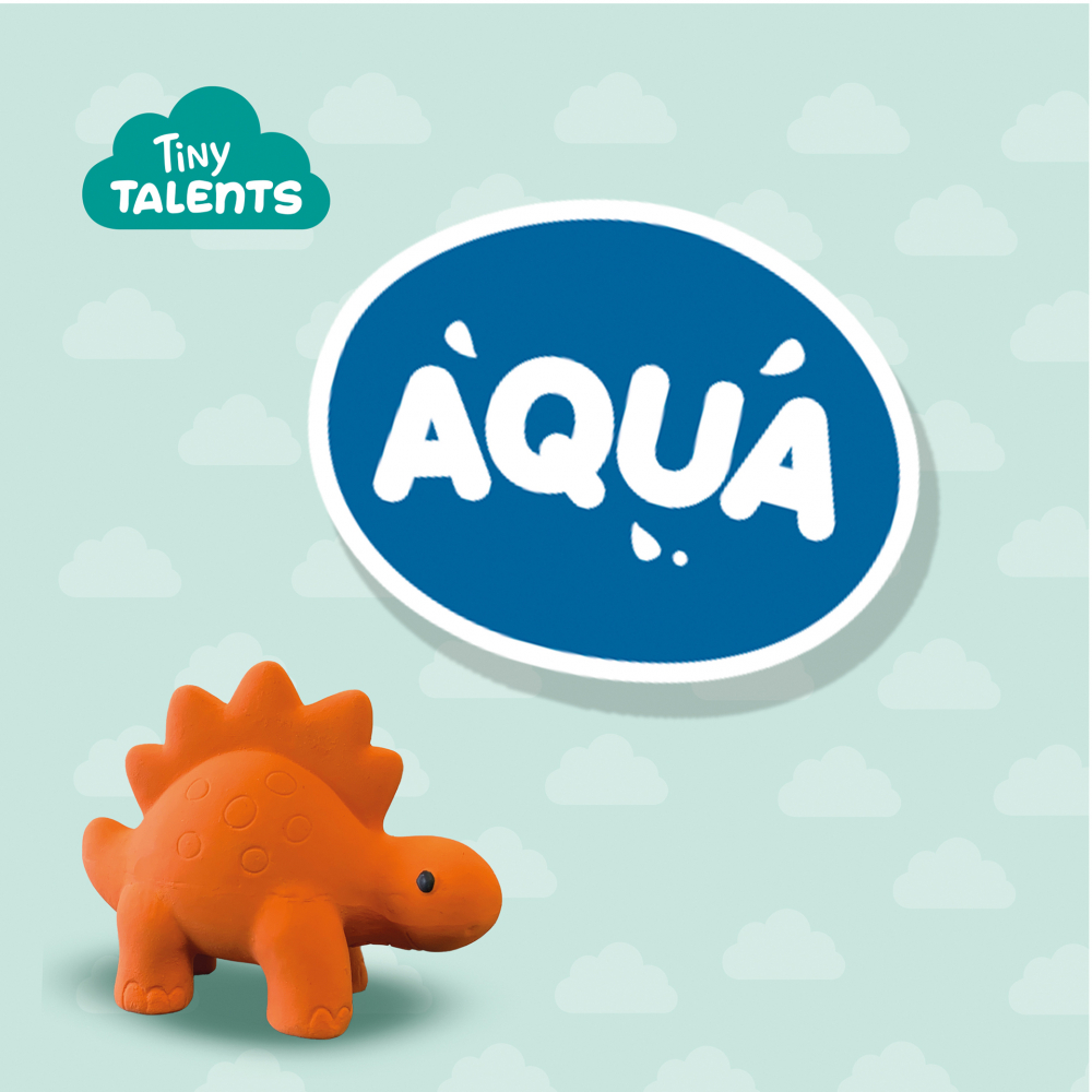 Jucarie Baie Ses Creative Stegosaurus Cauciuc Natural - imagine 2