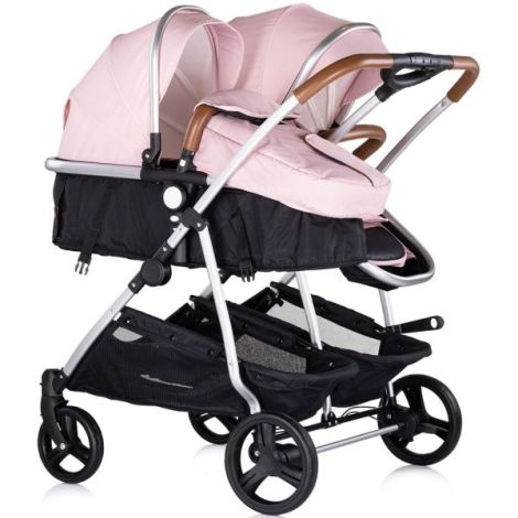 Carucior Gemeni Chipolino Duo Smart 3 in 1 Pink - imagine 2