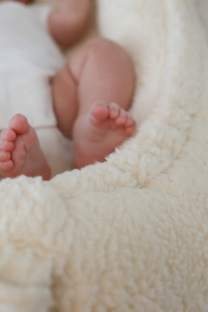 Suport Dormit Babynest Premium Crem Teddy Babysteps - imagine 3