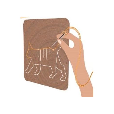 Set Broderie Animale Kipod - Creativitate Lemn - imagine 2