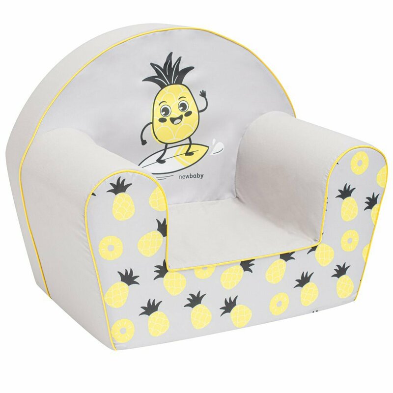 Fotoliu copii New Baby spumă Pineapple, husă detașabilă - imagine 4