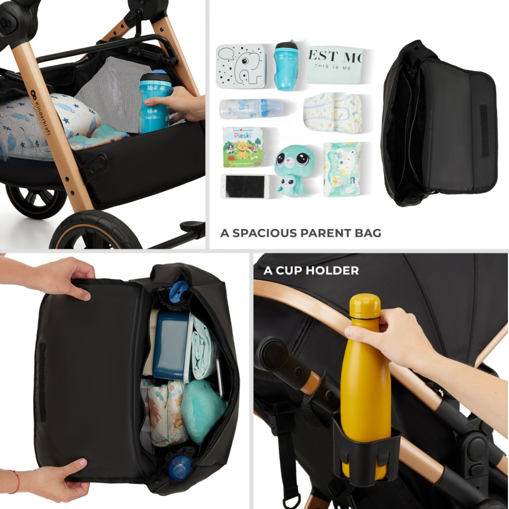 Carucior 3 in 1 Kinderkraft Esme Reversibil - imagine 2