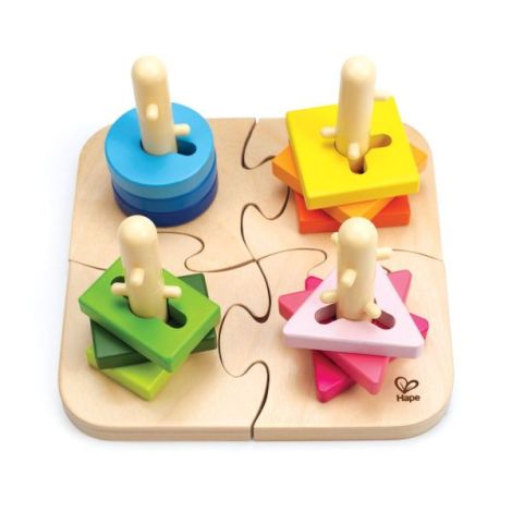 Hape Puzzle Lemn Forme - Jucărie Educativă