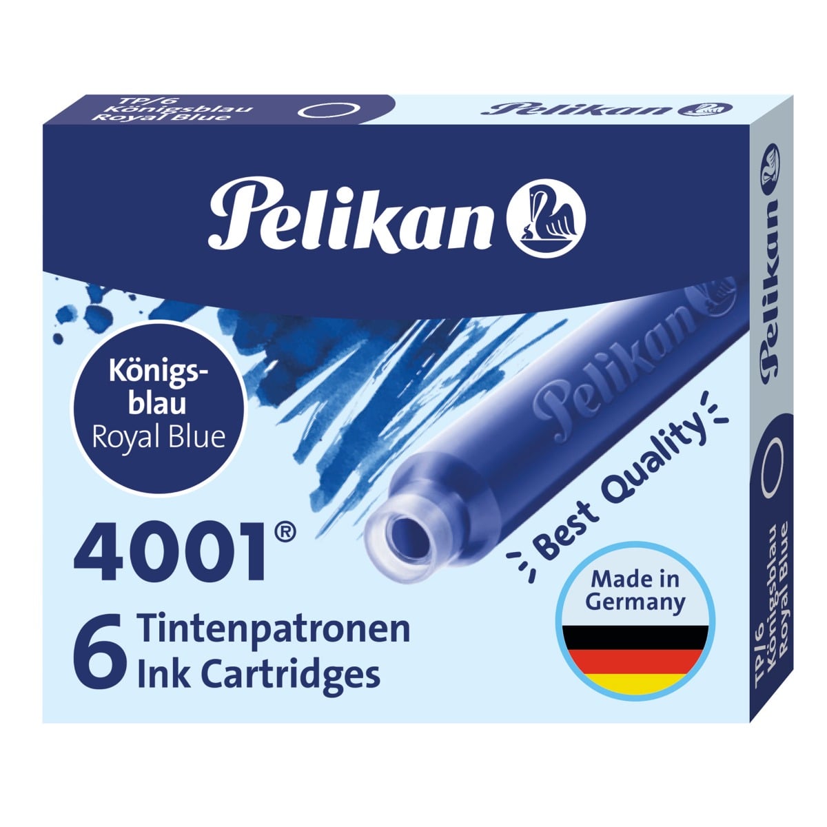 Set 6 Patroane Pelikan 4001 Albastru Royal