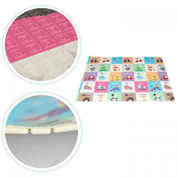 Salteluta Joaca 2 in 1 Ecotoys - Eva, Antialunecare - imagine 7