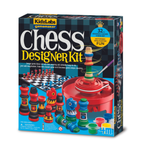 Set DIY Sah 4M KidzLabs - Creează-ți Jocul