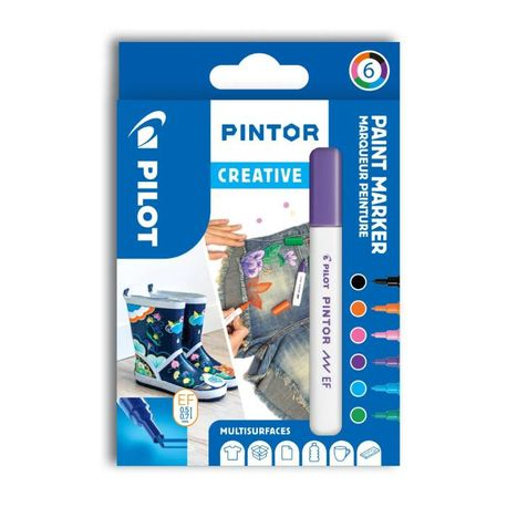 Set Markere Pilot Pintor Creativ EF, 6 Culori