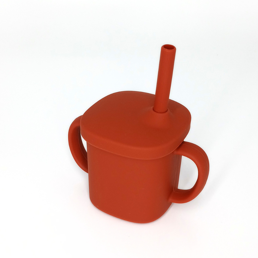 Cana cu Pai Coccorito Red, 180ml, Etansă - imagine 2