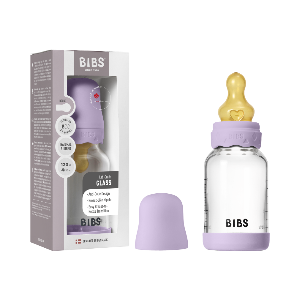 Set Biberon Bibs Anticolici Violet Sky 120ml - imagine 5