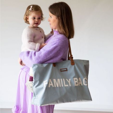 Geanta Childhome Family Bag Gri - Spatioasa si Practica - imagine 3