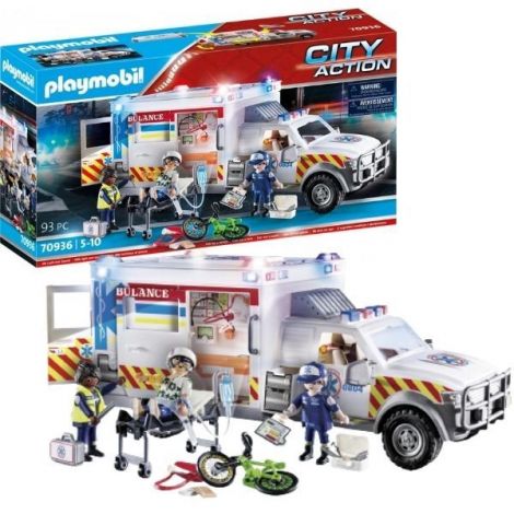 Playmobil Ambulanță cu Lumini și Sunete - imagine 7