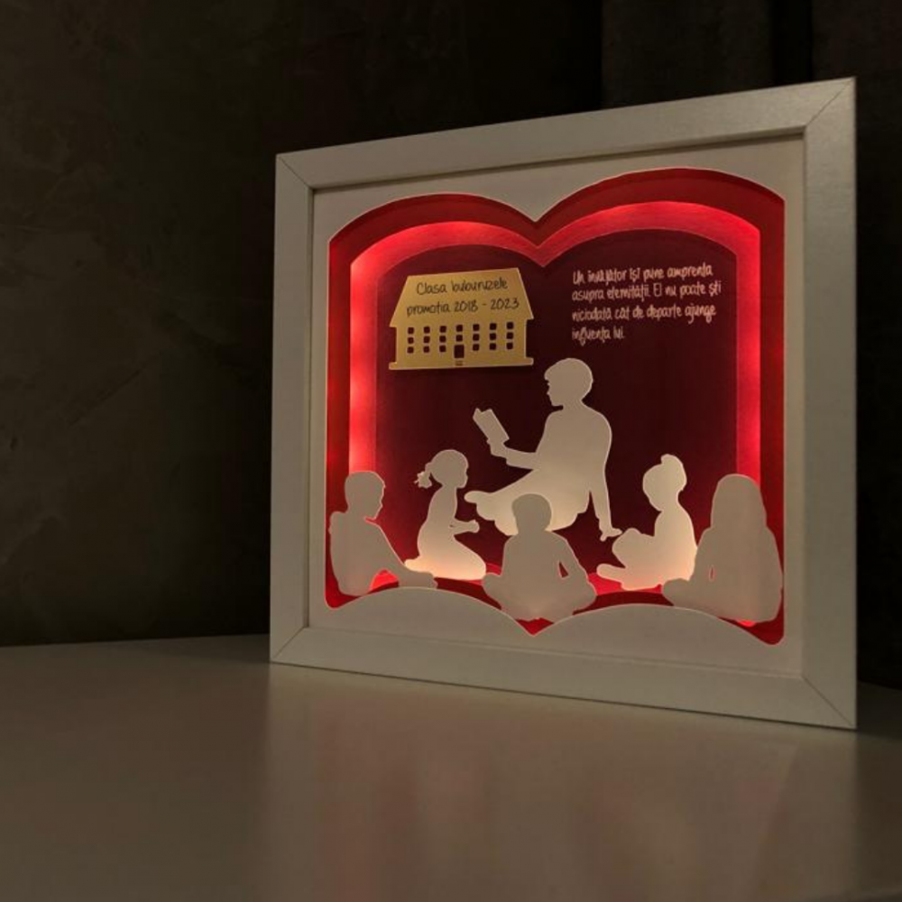 Tablou Luminos Învățătoare Noorhandmade