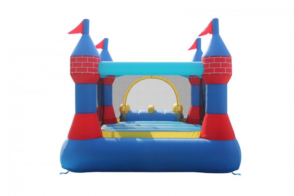 Saltea Gonflabilă Castel cu Tobogan Dublu Happy Hop - imagine 3