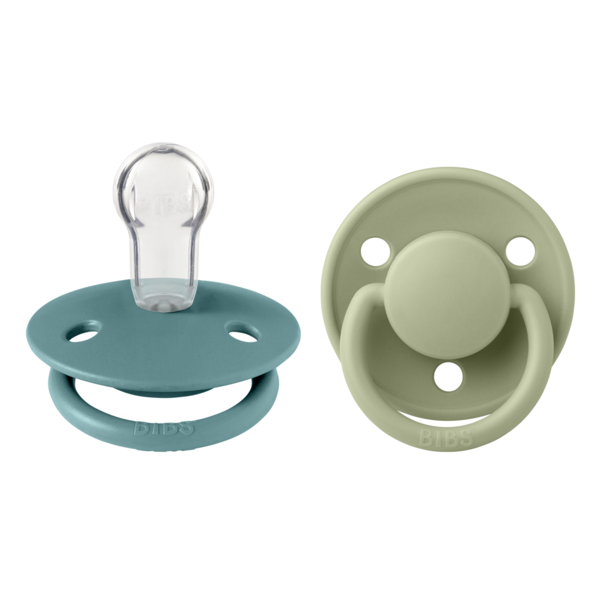 Set 2 Suzete BIBS Lux, Silicon, Tetină Rotundă - imagine 3