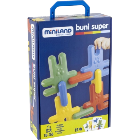 Iepurași Construcție Miniland | 8 Bucăți 18 luni+