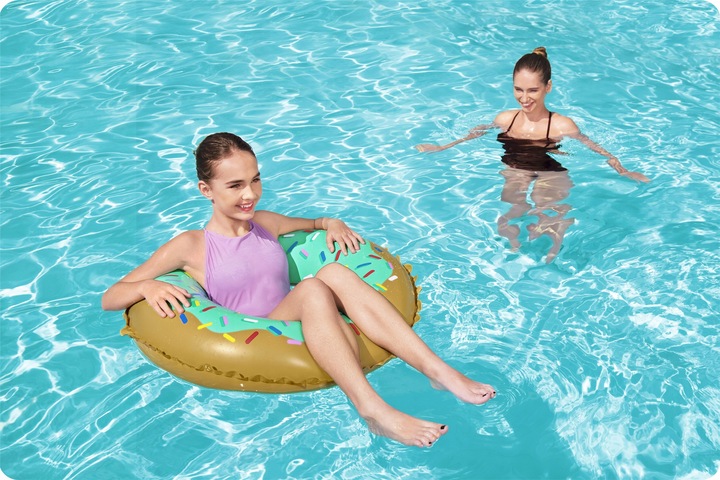 Colac Gonflabil Bestway Green Donut 91 cm - imagine 4