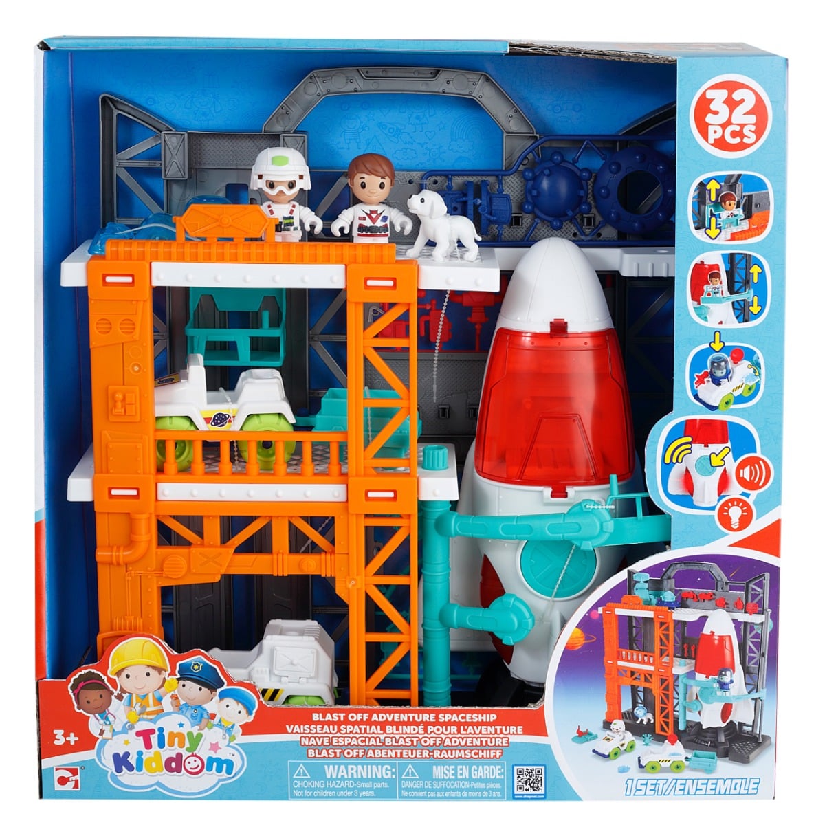 Set Nava Spatiala Tiny Kiddom | 32 Piese
