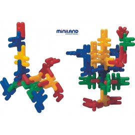 Miniland Iepurași Construit Kim Buni 74 Piese