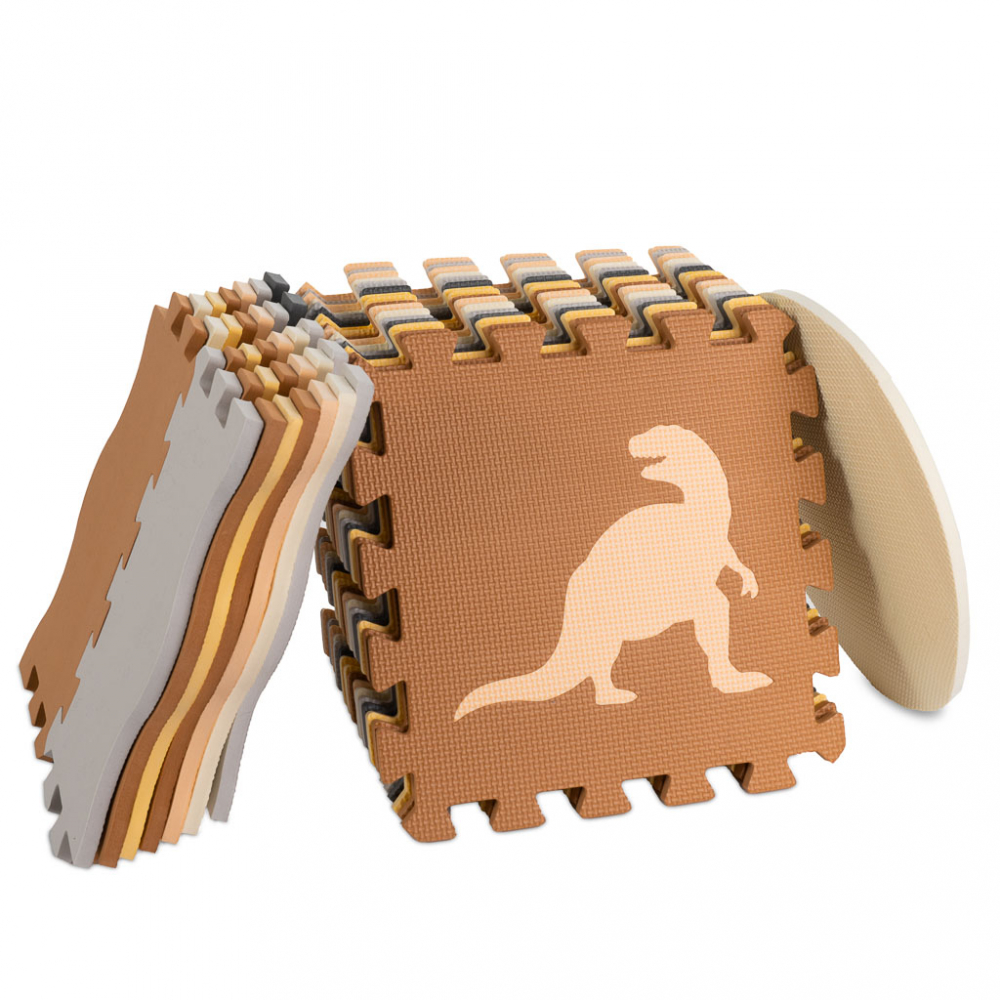 Covoras Puzzle Spuma Dinozaurs Ikonka 36 Piese - imagine 7