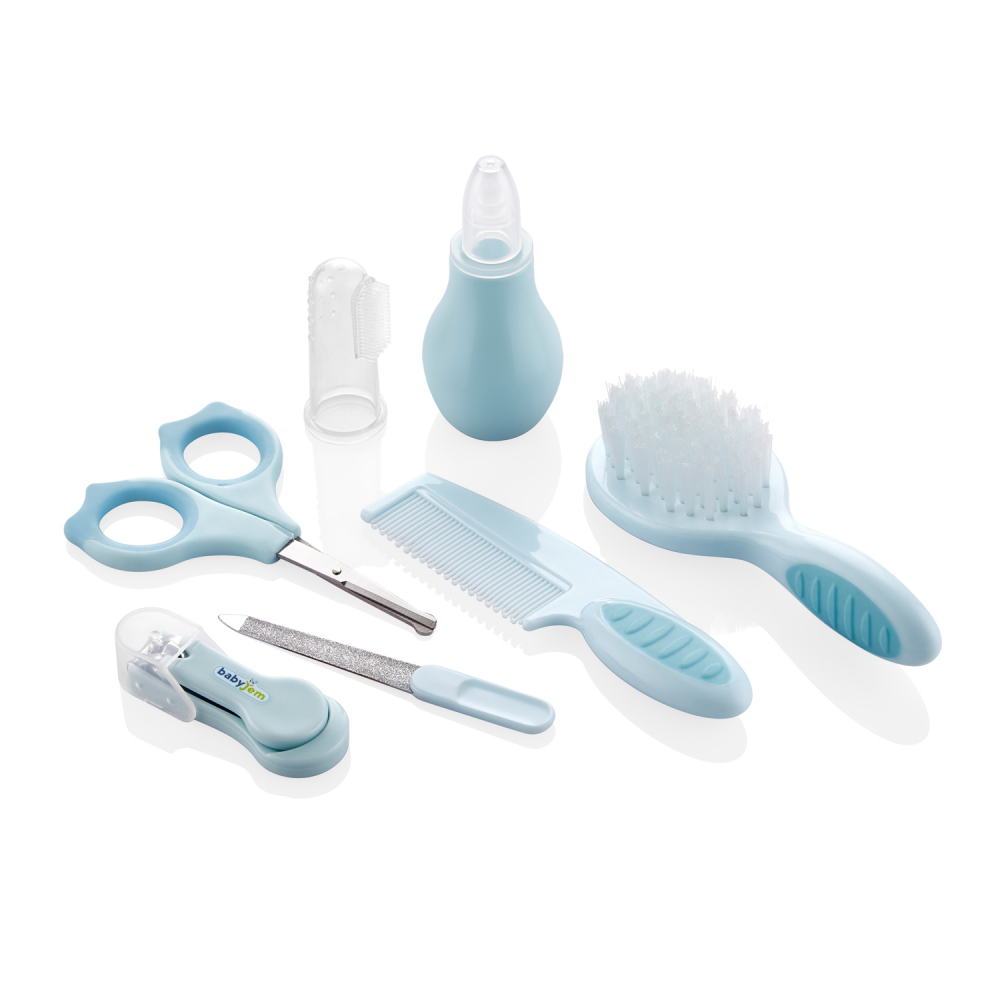 Set BabyJem Blue 7 Piese Ingrijire Copii - imagine 2