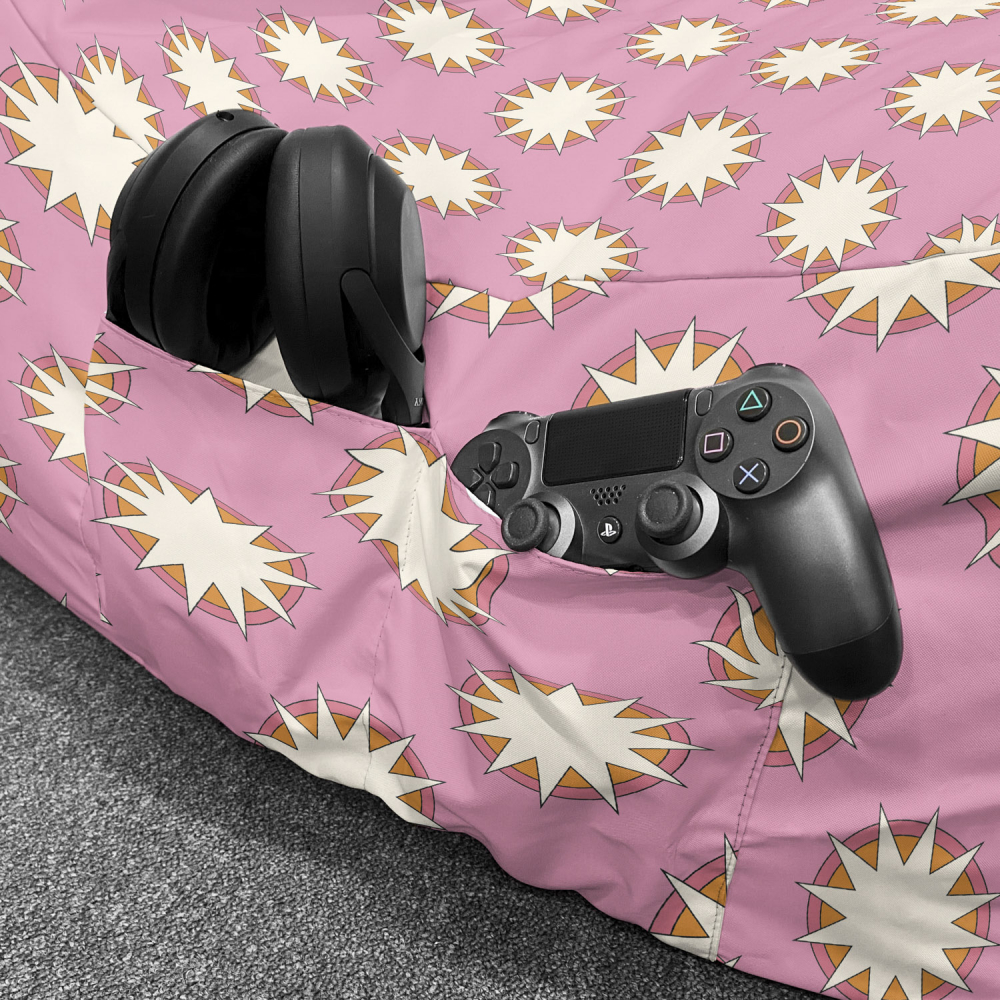 Fotoliu Puf Bean Bag Chill XL Pink Sky - Updeco - imagine 5