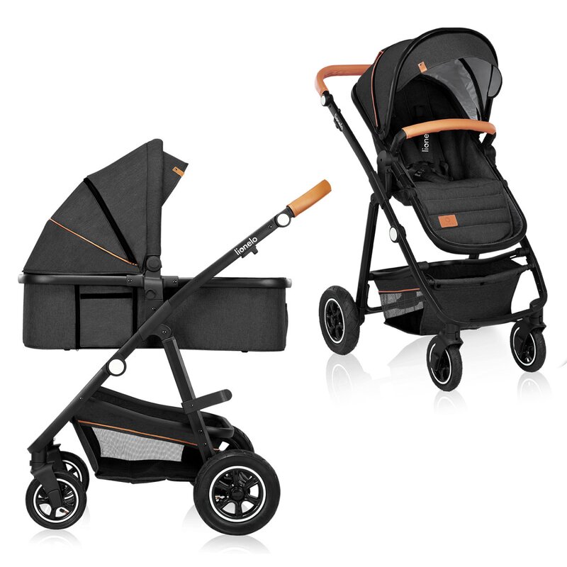 Carucior 2 in 1 Lionelo Amber Gri