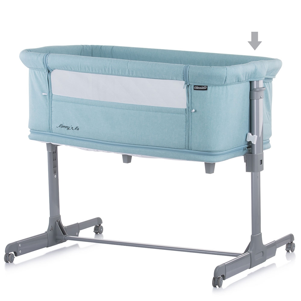 Patut Co-Sleeper Chipolino Mommy n Me Blue Mint - imagine 5
