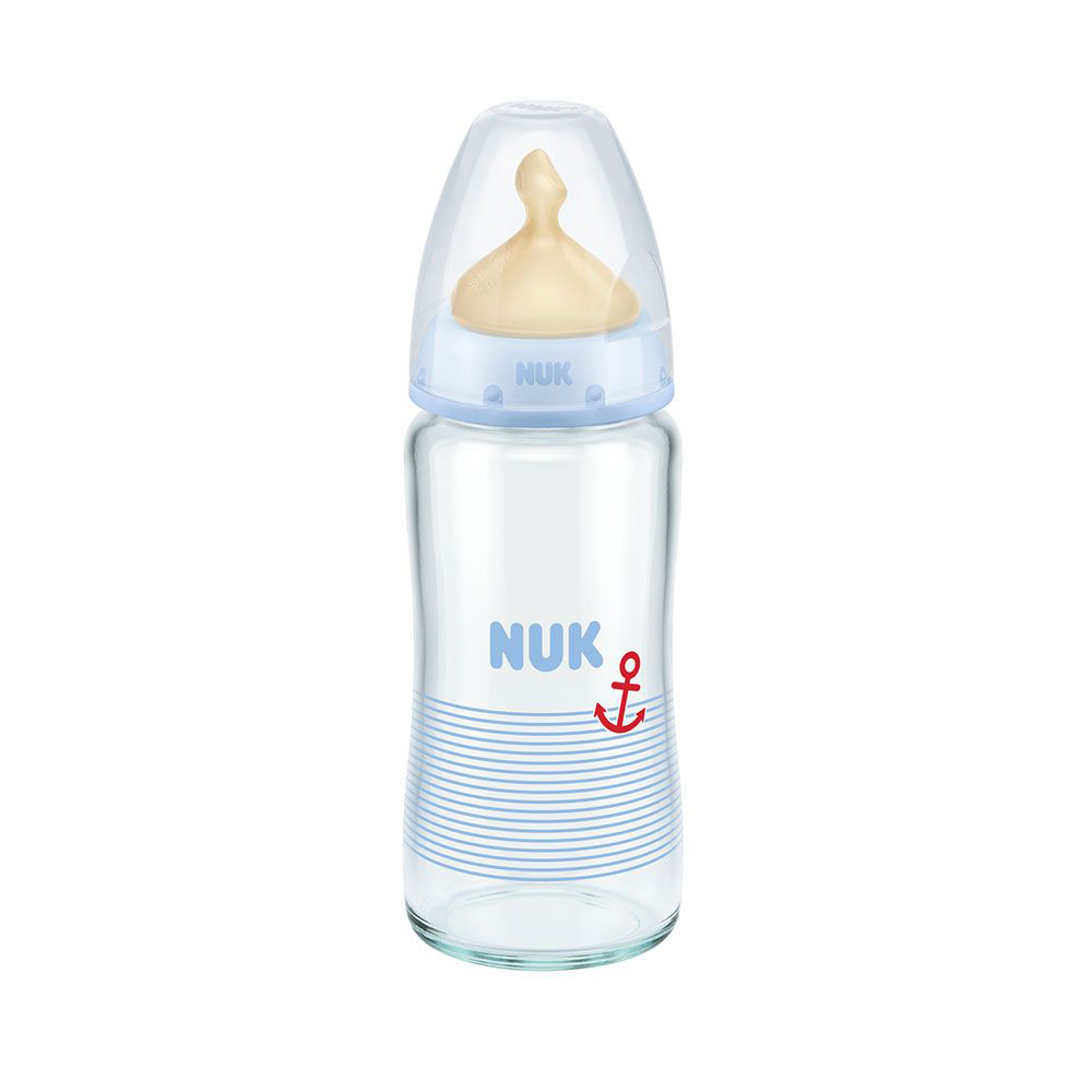 Biberon NUK First Choice Plus 240ml, Tetina Latex M, 0-6 luni