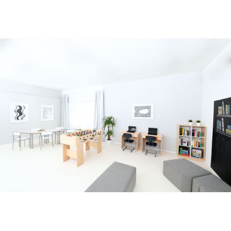 Birou Quadro Gri cu Sertar | Moje Bambino - imagine 2