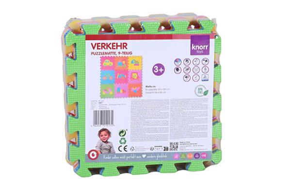 Covor puzzle Trafic Knorr Toys - Educațional și antiderapant - imagine 5