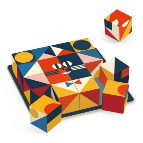 Cubologic 16 Djeco | Joc Inteligență Lemn - imagine 3
