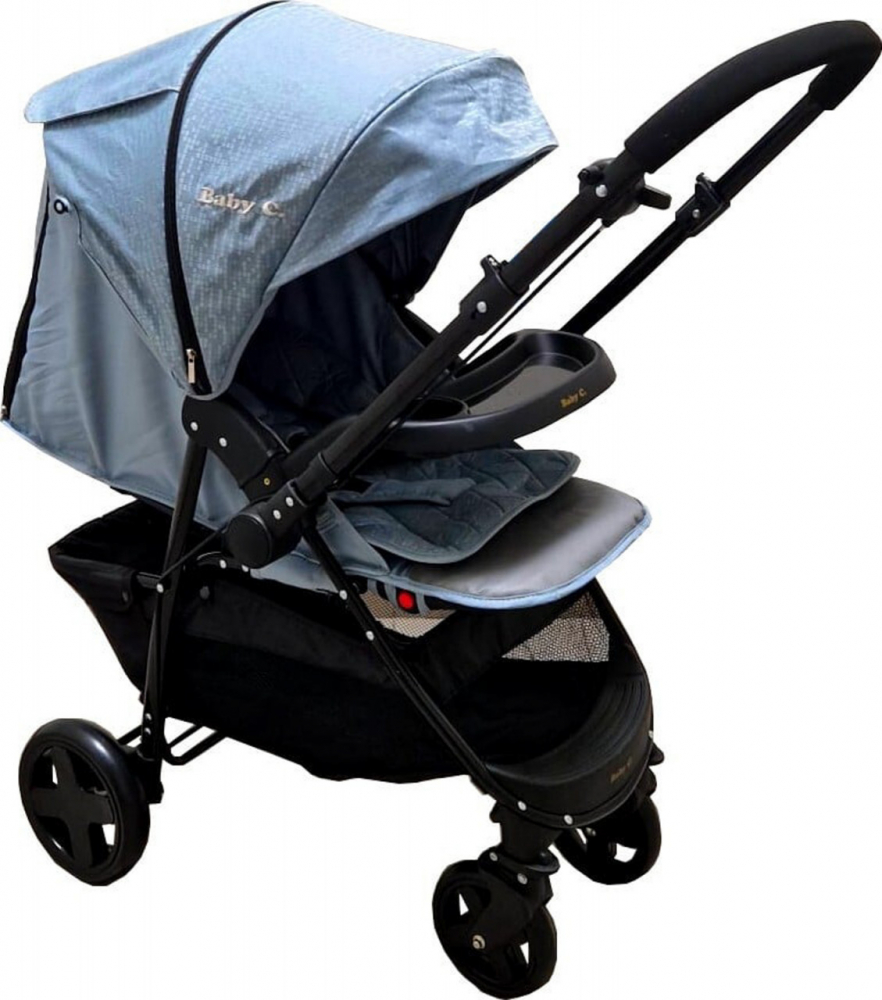 Baby Care Pro SK10 Turquoise - Carucior Pliabil Reversibil - imagine 2