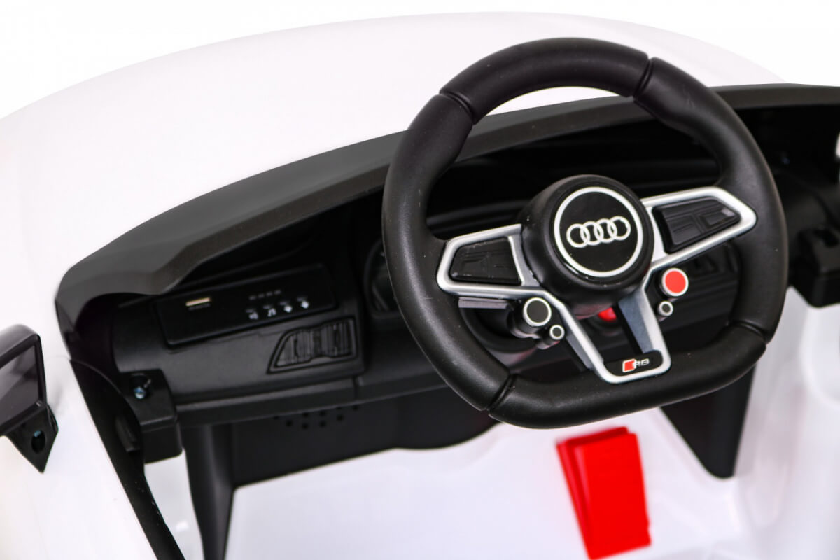 Masinuta Electrica Audi R8 LIFT Alba - imagine 4