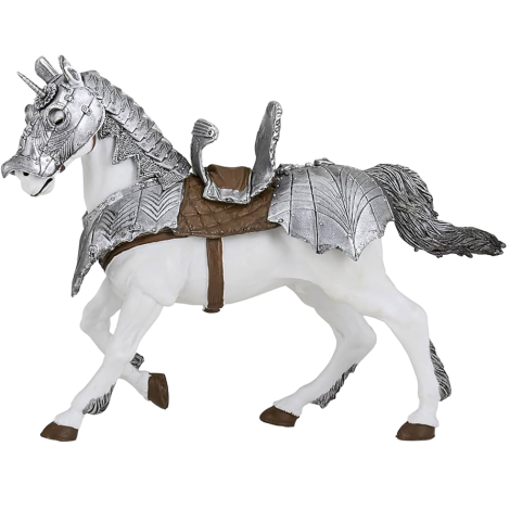 Papo Cal în Armură - Figurină Medievală