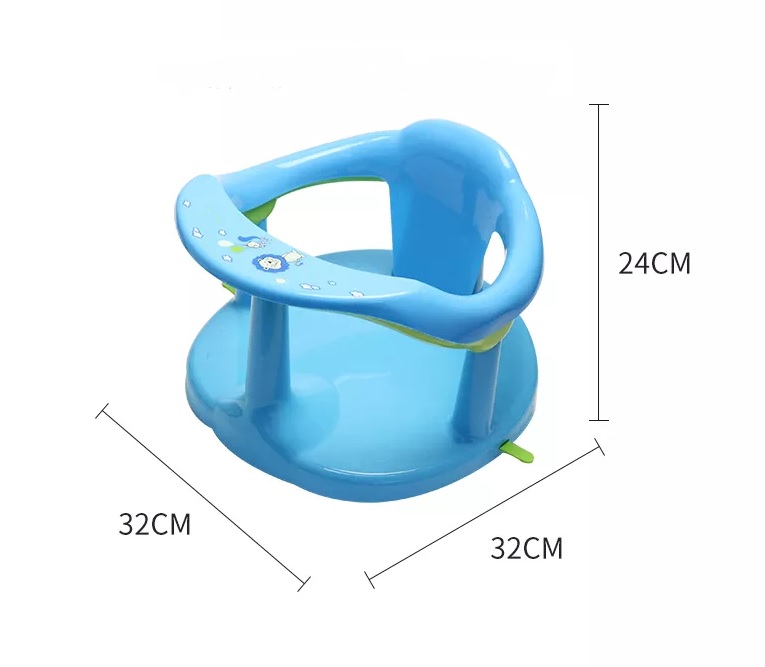 Scaun baie Little Mom Light Blue, ergonomic, 6 luni+ - imagine 3