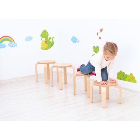 Taburet Stivuibil Antiderapant Moje Bambino - 30cm - imagine 5