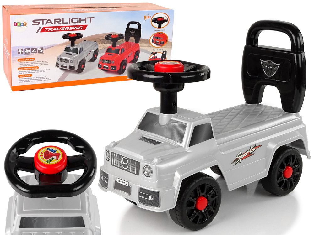 Leantoys Mașinuță Impingere Starlight Grey 18m+