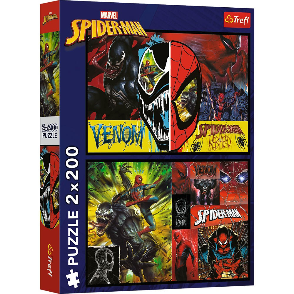 Puzzle Trefl Spider-Man Zi și Noapte 2x200 piese