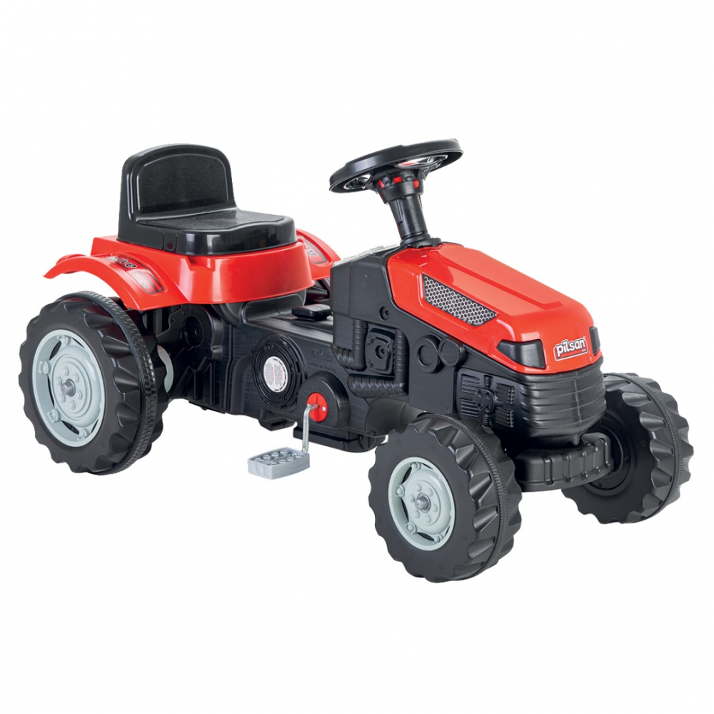 Tractor Pedale Pilsan Active Red, Scaun Reglabil - imagine 8