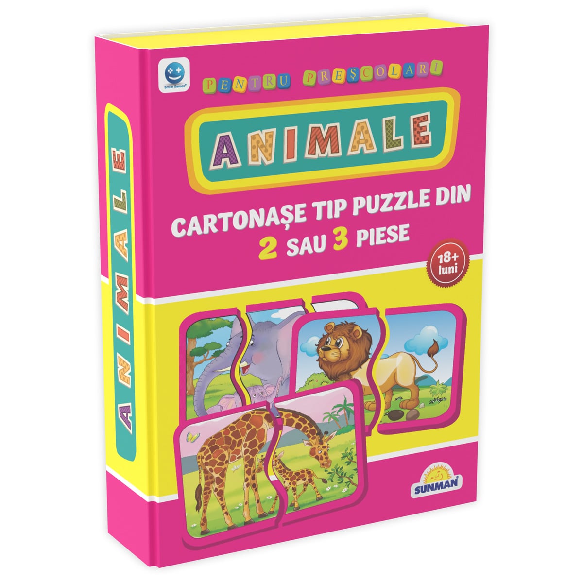 Joc educativ Primele animale Smile Games, 40 piese