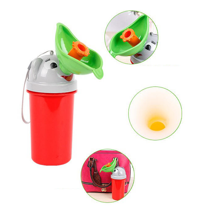 Pisoar Little Mom Red, Portabil cu Sistem Anticurgere - imagine 10