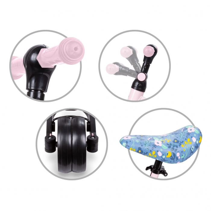Tricicleta Kidwell Pico Flower 3 in 1 - imagine 4