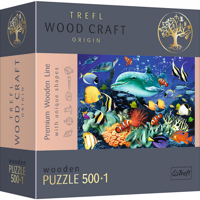 Puzzle Trefl Lemn 500+1 Piese Viață Marina